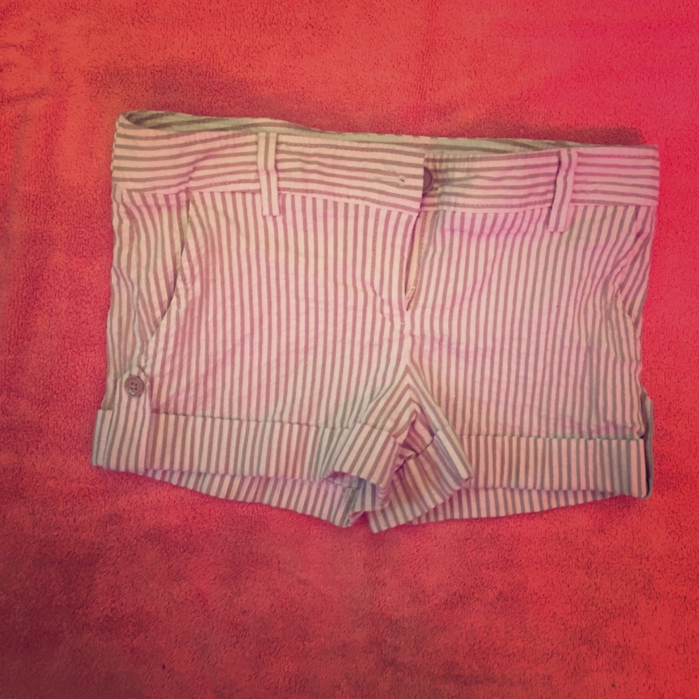 Express seersucker shorts